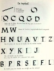 kalligraferen met EviArt de kapitaal schrijven