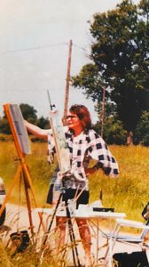acryl schilderen in de buitenlucht atelier EviArt