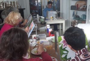 workshop vriendinnen schilderen