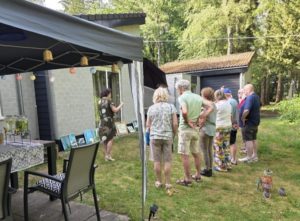 schildervakantie bespreking van de gemaakte schilderijen Atelier Eviart